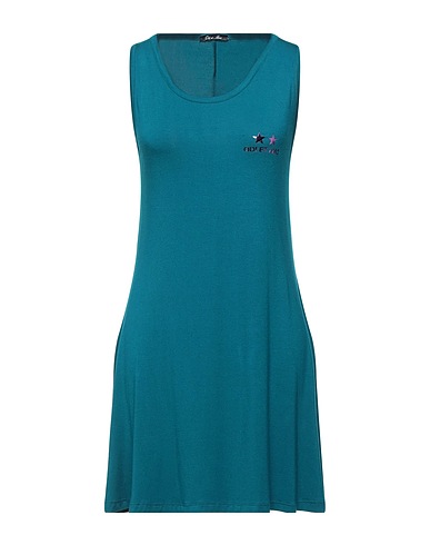ODI ET AMO Short dress Deep teal 100% Cotton