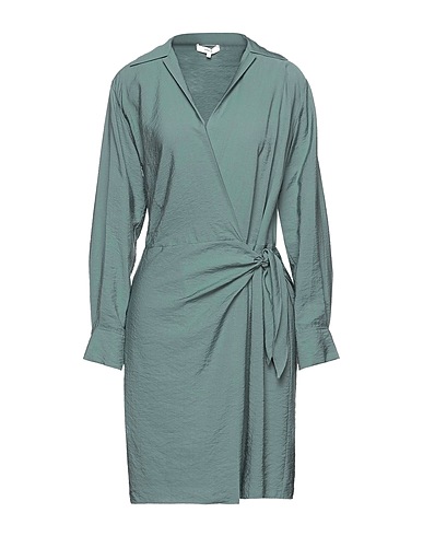 VINCE. Shirt dress Sage green 61% Viscose, 24% Lyocell, 15% Nylon