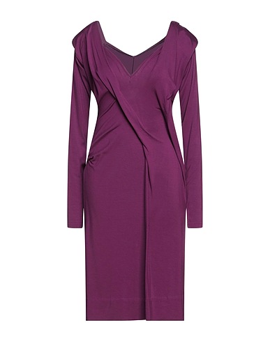 VIVIENNE WESTWOOD Midi dress Purple 90% Viscose, 10% Elastane