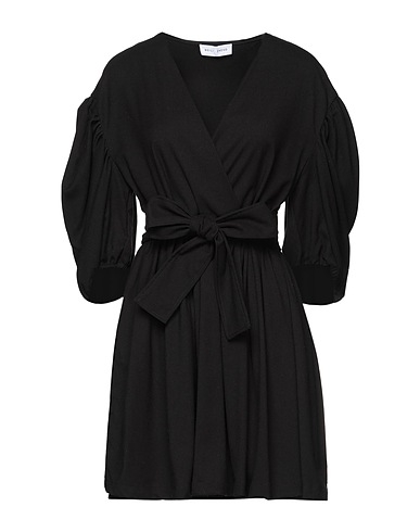 WEILI ZHENG Short dress Black 67% Polyester, 30% Viscose, 3% Elastane