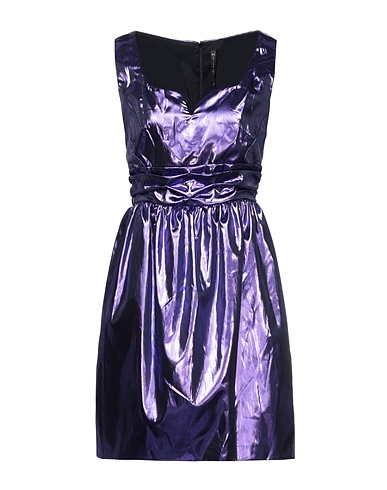 MANILA GRACE Vestito corto Viola 100% Poliestere