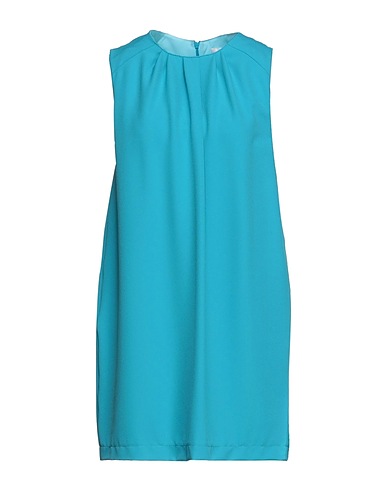 ANNIE P. Vestito corto Turchese 90% Poliestere, 10% Elastan