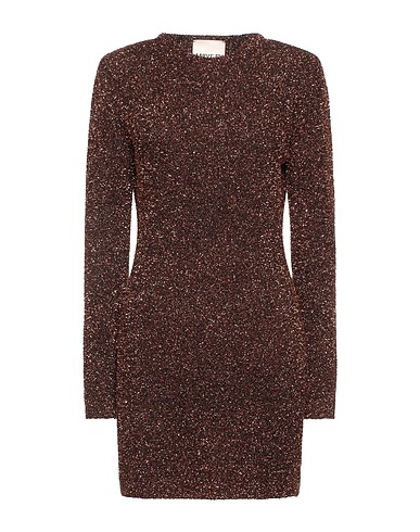 ANIYE BY Sheath dress Bronze 67% Polyamide, 33% Metallic fiber