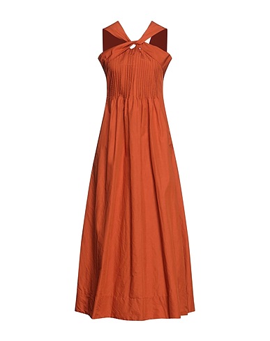 ASPESI Long dress Brown 59% Cotton, 41% Linen