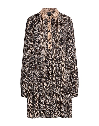 PINKO Shirt dress Black 51% Viscose, 49% Acetate