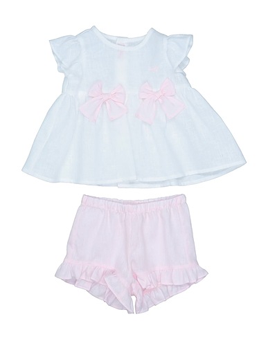 IL GUFO Completo Baby  Bianco 100% Lino