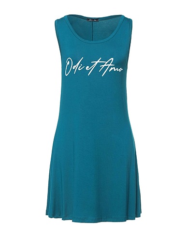 ODI ET AMO Vestito corto Verde petrolio 100% Cotone