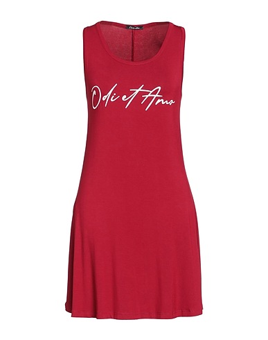 ODI ET AMO Short dress Burgundy 100% Cotton