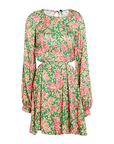 TOPSHOP Vestito corto Verde 100% Viscosa