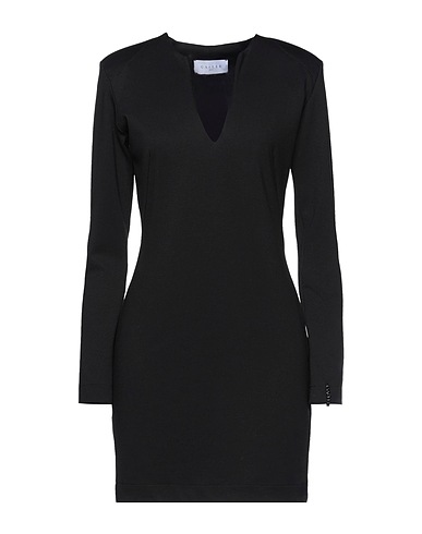 GAëLLE Paris Short dress Black 82% Polyester, 14% Viscose, 4% Elastane