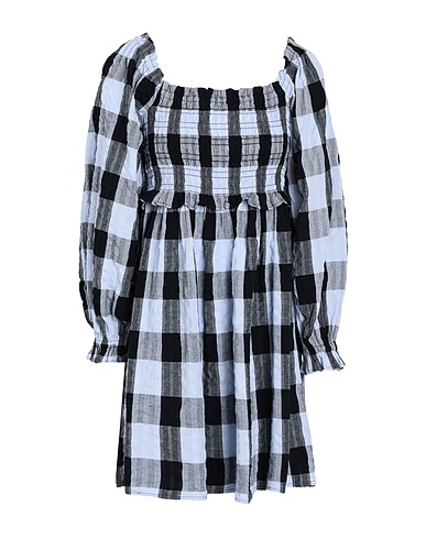 TOPSHOP Κοντό φόρεμα Μαύρο 100% Βαμβάκι