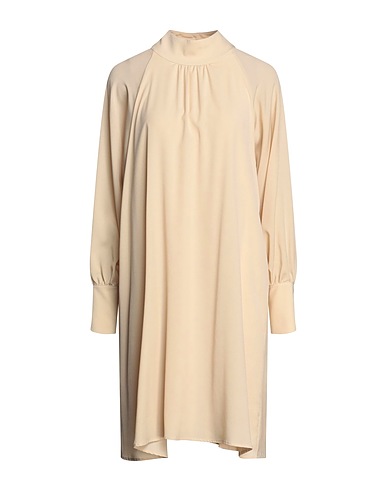 ALPHA STUDIO Short dress Beige 100% Polyester