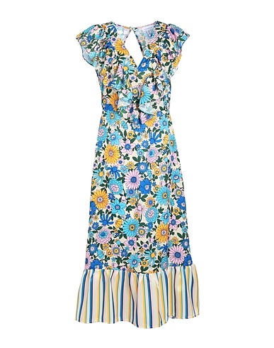 TOPSHOP Vestito midi Avorio 100% Poliestere