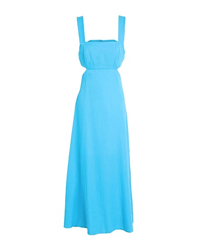 TOPSHOP Robe mi-longue Turquoise 79% Polyester, 21% Viscose