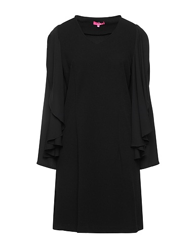 ÉCLÀ Vestito corto Nero 95% Poliestere, 5% Elastan