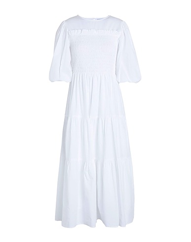 TOPSHOP Vestito midi Bianco 100% Cotone
