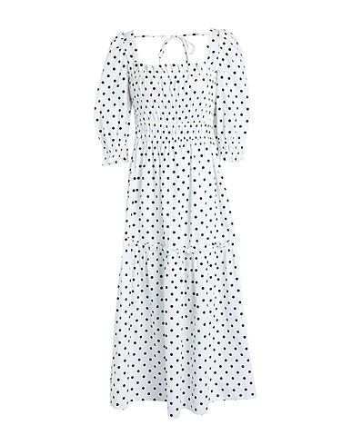 TOPSHOP Midi dress White 100% Cotton
