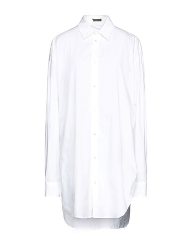 ANN DEMEULEMEESTER 無地シャツ＆ブラウス ホワイト コットン 100%