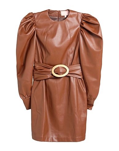 LIYA Short dress Tan 100% Cotton