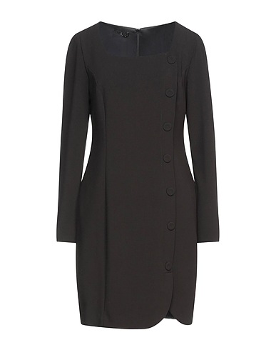 HANITA Short dress Black 63% Polyester, 32% Viscose, 5% Elastane