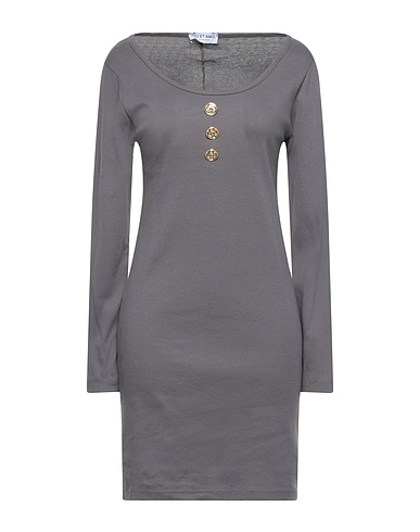 ODI ET AMO Robe courte Gris 100% Coton