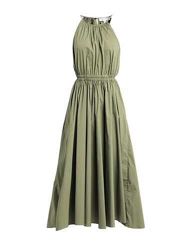 MICHAEL MICHAEL KORS Midi-Kleid HALTER CTN MIDI DRESS
 Militärgrün 96% Organische Baumwolle, 4% Elastan