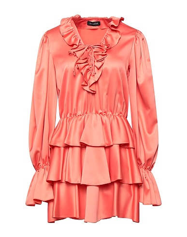 ACTUALEE Vestito corto Salmone 100% Poliestere