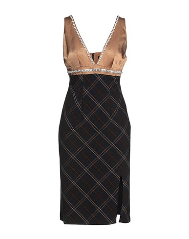 ACTITUDE by TWINSET Vestito midi Cammello 66% Poliestere, 30% Viscosa, 4% Elastan, Acetato