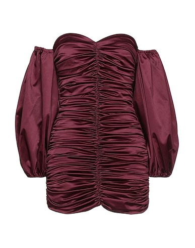 ACTUALEE Sheath dress Plum 55% Polyester, 42% Cotton, 3% Elastane