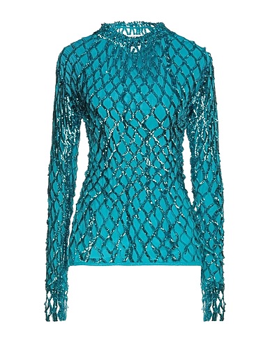 MSGM Top Turchese 50% PVC - Polivinilcloruro, 45% Poliammide, 5% Elastan