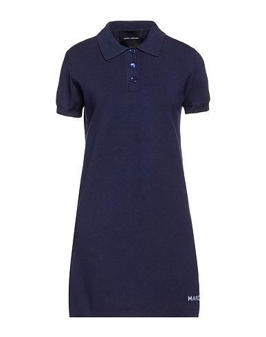 MARC JACOBS Short dress Navy blue 77% Cotton, 21% Nylon, 2% Elastane