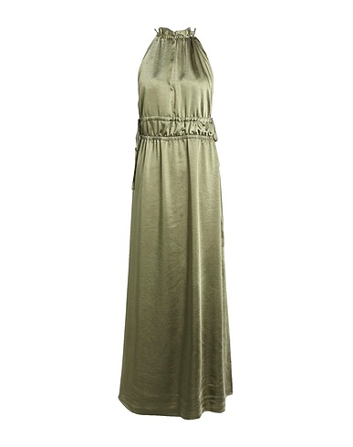 TOPSHOP Midi dress Military green 100% Polyester