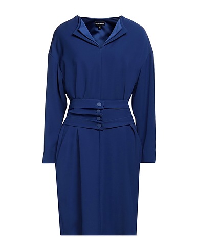 EMPORIO ARMANI Short dress Bright blue 100% Polyester