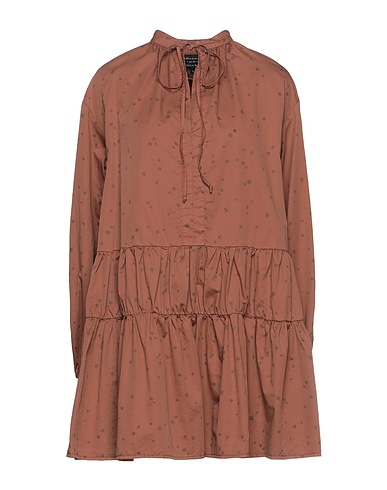 ALESSIA SANTI Short dress Camel 100% Cotton