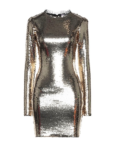 REDValentino Sequin dress Gold 60% Polyester, 38% Viscose, 2% Elastane, Polyamide