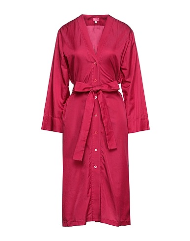 HER SHIRT HER DRESS Vestito chemisier Porpora 100% Cotone