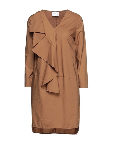 DONDUP Vestito corto Khaki 98% Cotone, 2% Elastan