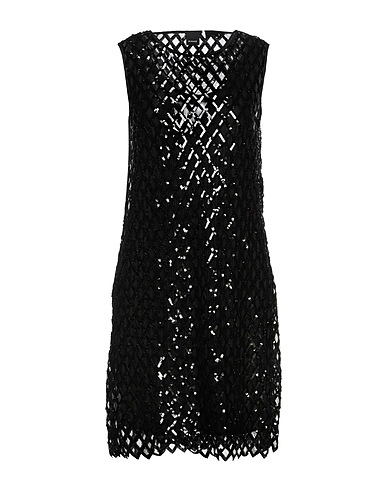 PINKO Short dress Black 100% Polyamide, PVC - Polyvinyl chloride