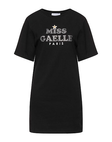 GAëLLE Paris Kurzes Kleid Schwarz 100% Baumwolle