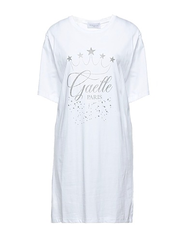 GAëLLE Paris Short dress White 100% Cotton