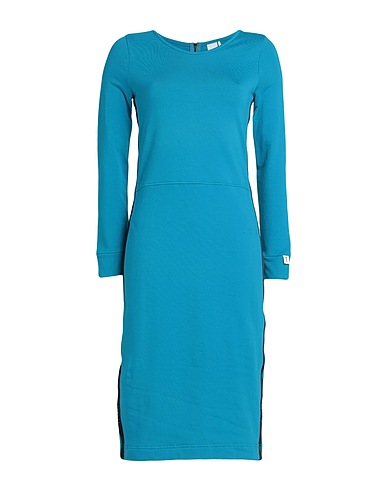 NOUMENO CONCEPT Midi dress Deep teal 95% Cotton, 5% Elastane