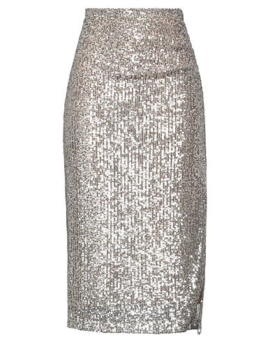 SOUVENIR Midi skirt Platinum 100% Polyester