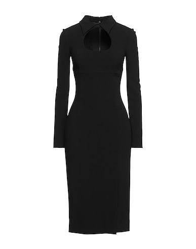 DOLCE&GABBANA Elegant dress Black 51% Viscose, 46% Acetate, 3% Elastane