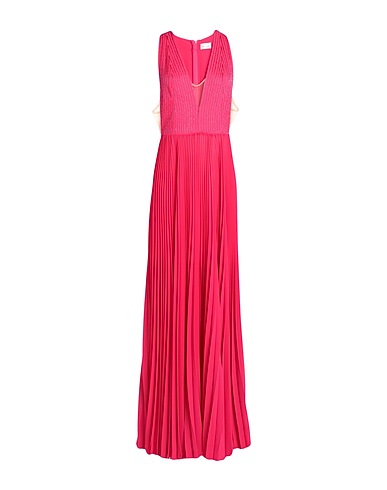 ELISABETTA FRANCHI Long dress Fuchsia 100% Polyester, Polyamide, Glass