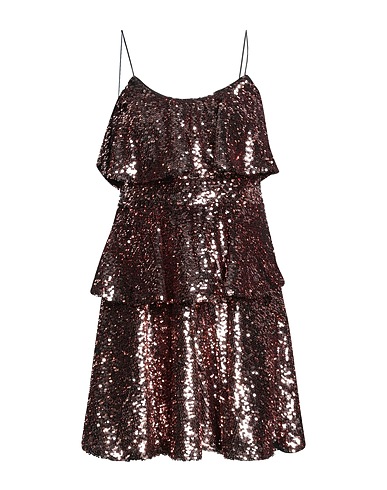 TWINSET Vestito corto Oro rosa 100% Poliestere