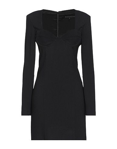 PATRIZIA PEPE SERA Sheath dress Black 64% Acetate, 36% Viscose