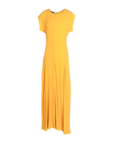 LES COPAINS Long dress Marigold 69% Acetate, 31% Silk