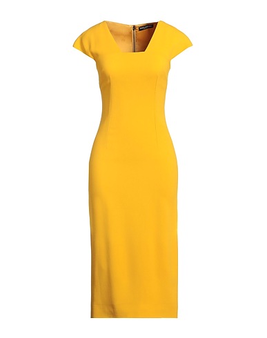 DOLCE&GABBANA Midi dress Marigold 51% Viscose, 46% Acetate, 3% Elastane