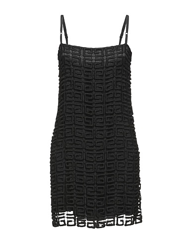 GIVENCHY Short dress Black 90% Wool, 10% Polyester, Viscose