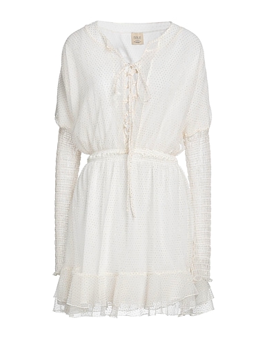 5RUE Short dress Ivory 100% Polyamide